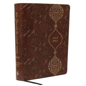 KJV Journal the Word Bible Reflect Journal Brown Leathersoft Red Letter